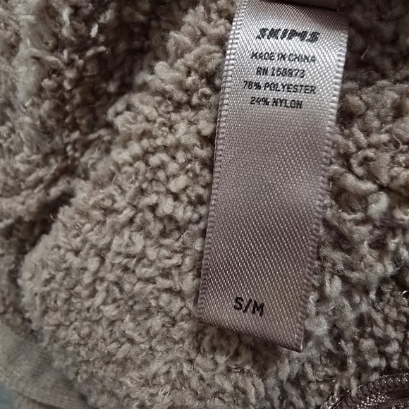 SKIMS Cropped Teddy Quarter Zip, Size S/M - Picture 7 of 8